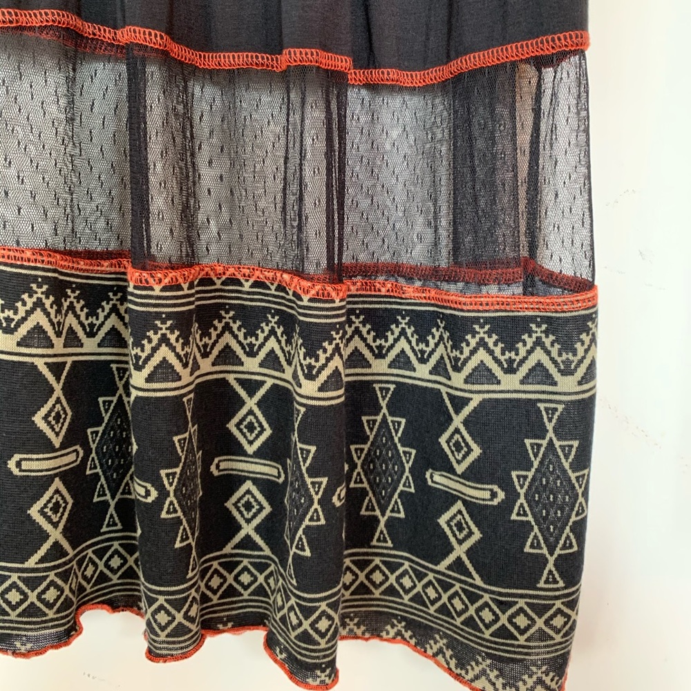 3/4 length strapless hand embroidered summer dress